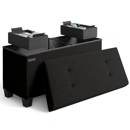 Storage ottoman bench - bench, with