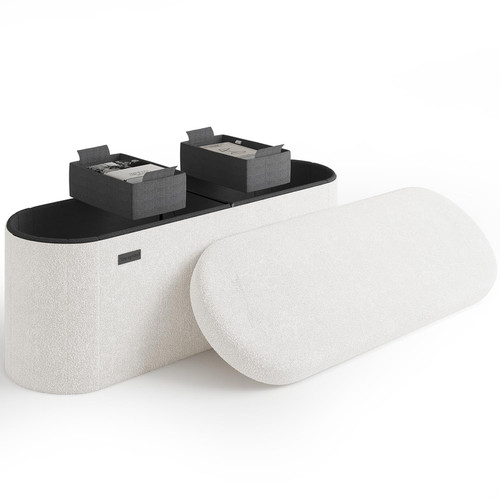 Storagebud storage ottoman - storage,