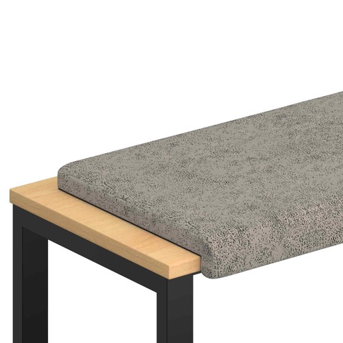 Bench cushion faux suede - bench,