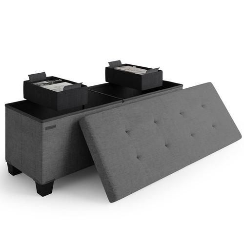 Storage ottoman bench with - storage,