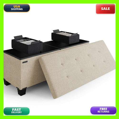 Storagebud storage ottoman - storage,